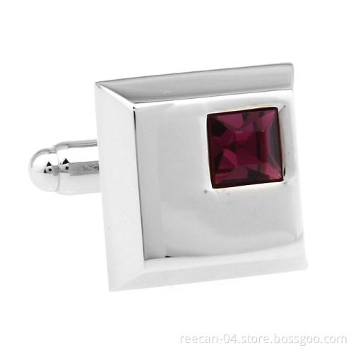 Stock Available Diamond Square Cufflink